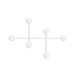 Wallity Dama-B Gancho de Pared de Metal Blanco
